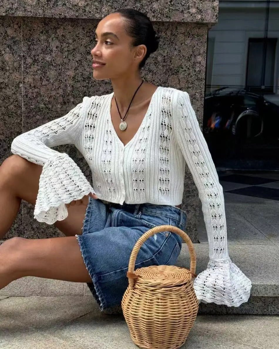 Kendall Hollow Out Knitted Cardigan