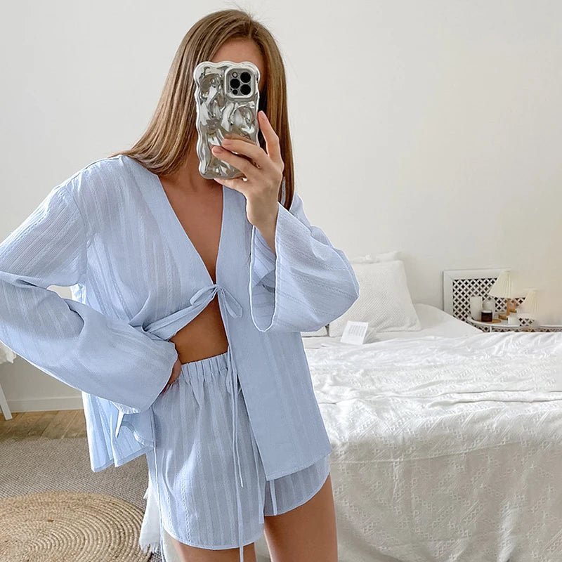 Julienne Cardigan Shorts Set