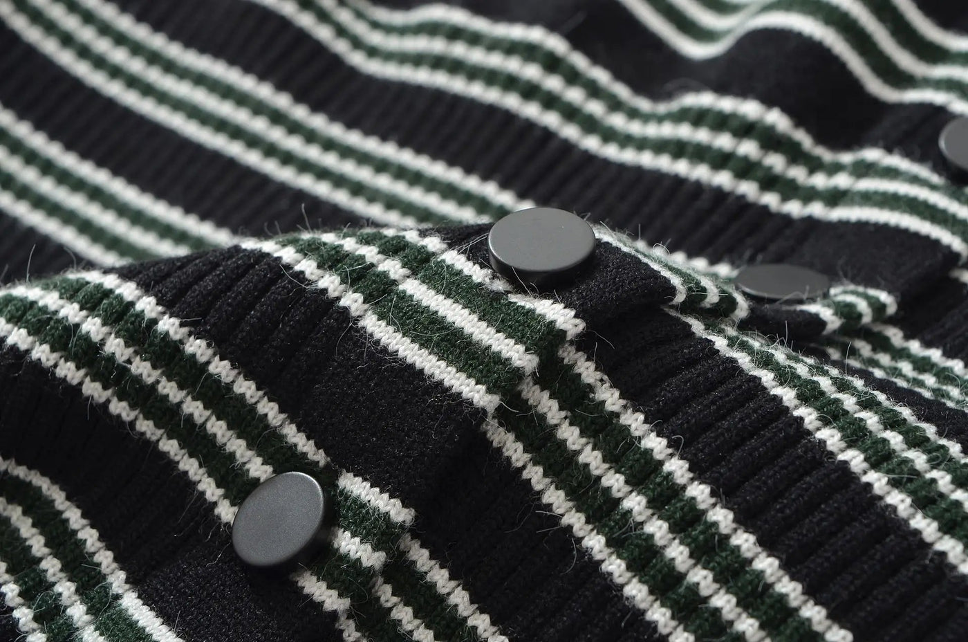 Nicole Striped Cardigan Shorts Set