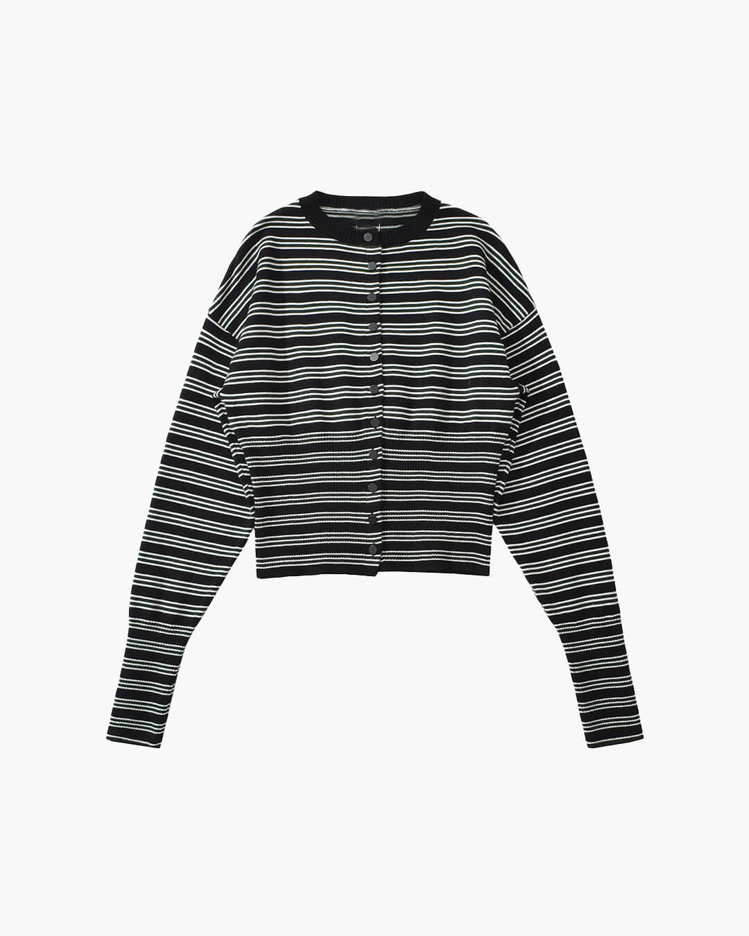 Nicole Striped Cardigan Shorts Set
