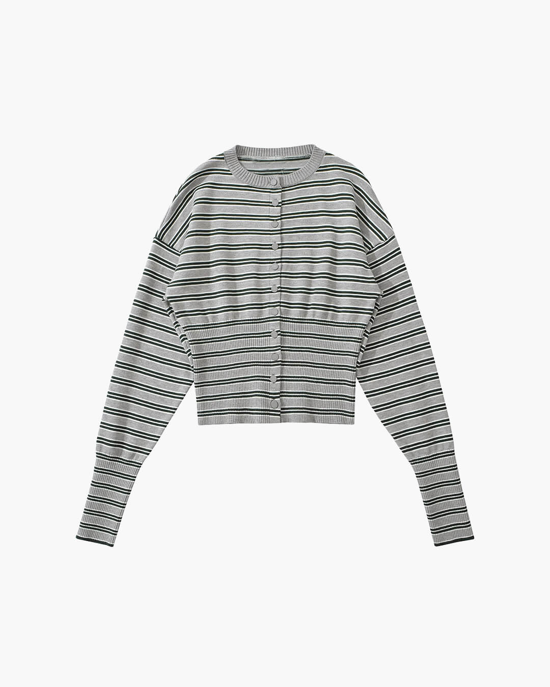 Nicole Striped Cardigan Shorts Set