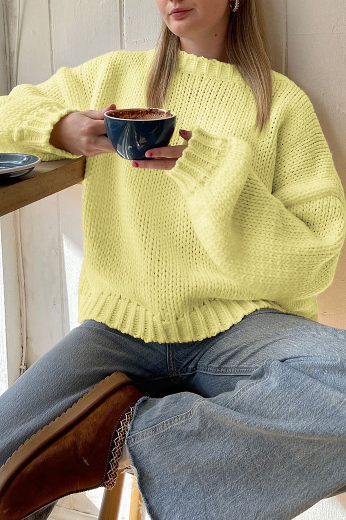 Amanda Crew Neck Layering Sweater