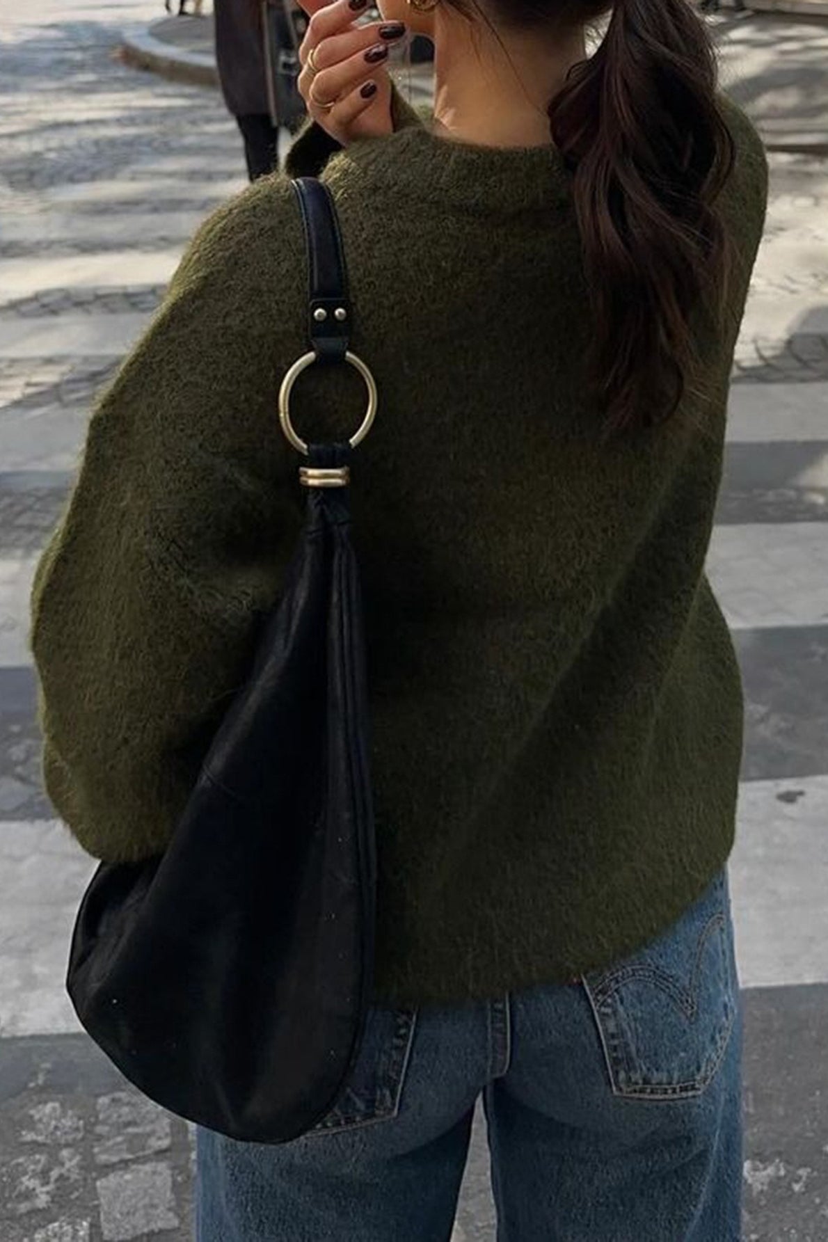 Angela Ribbed Knit Sweater
