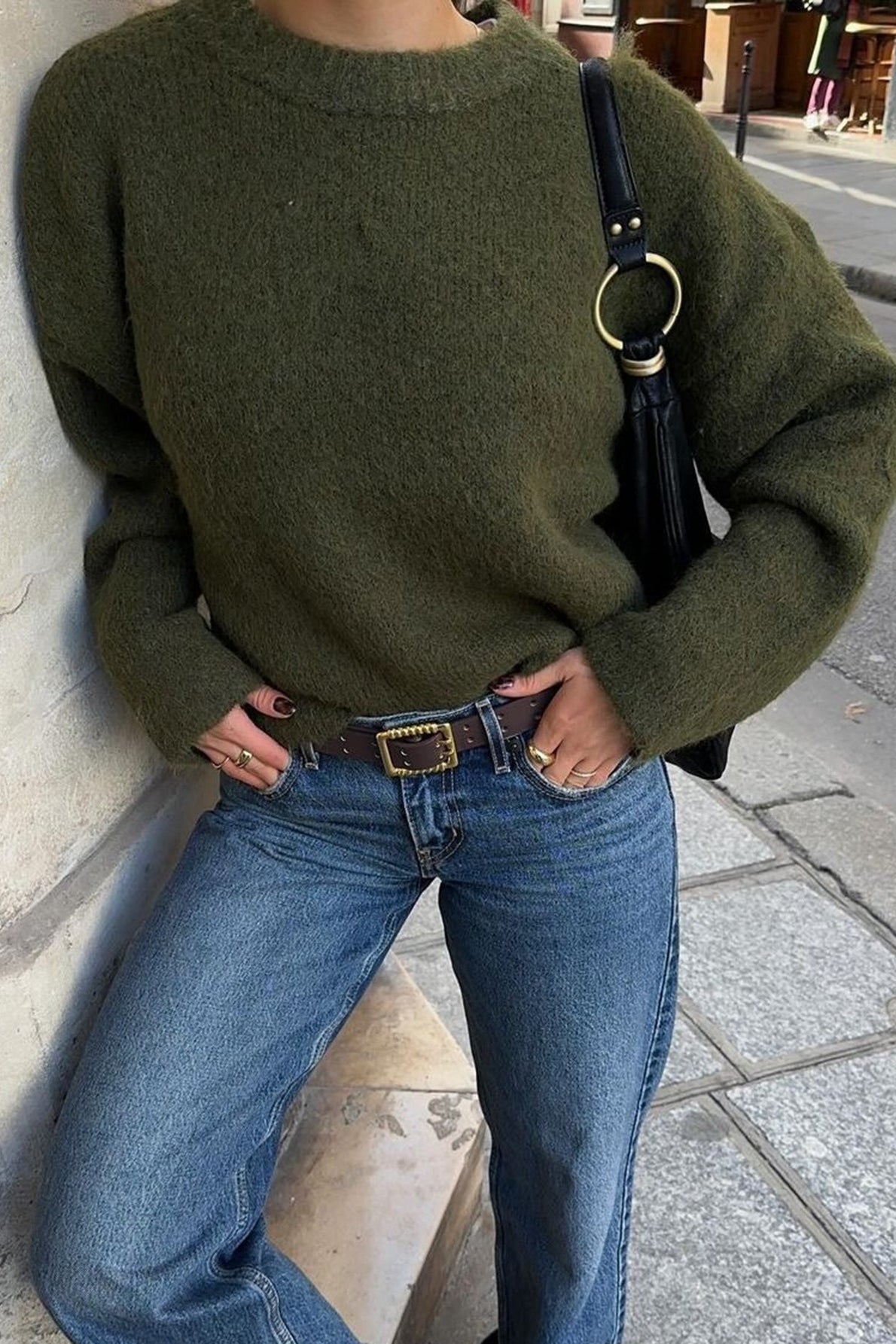 Angela Ribbed Knit Sweater