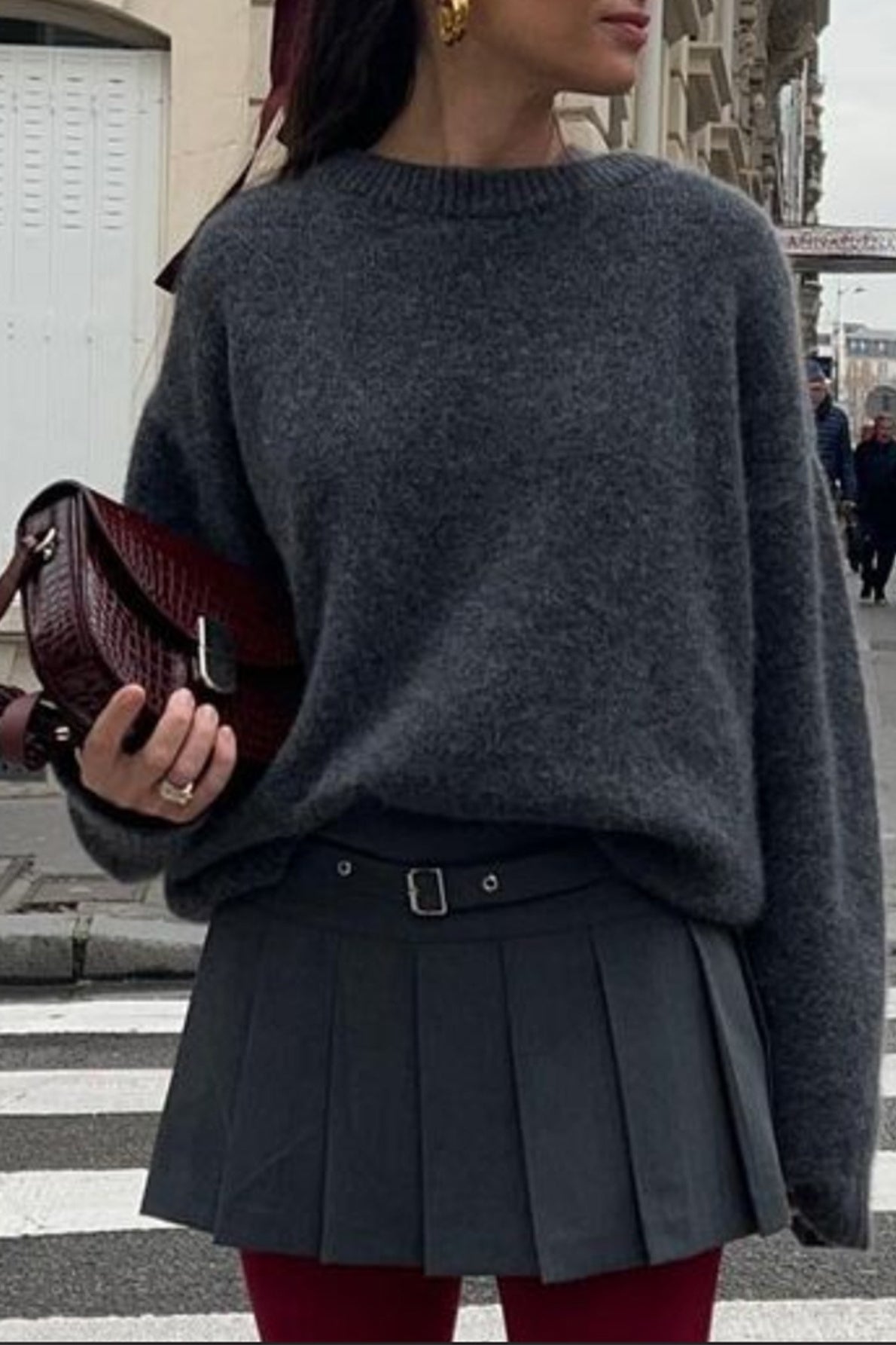 Angela Ribbed Knit Sweater