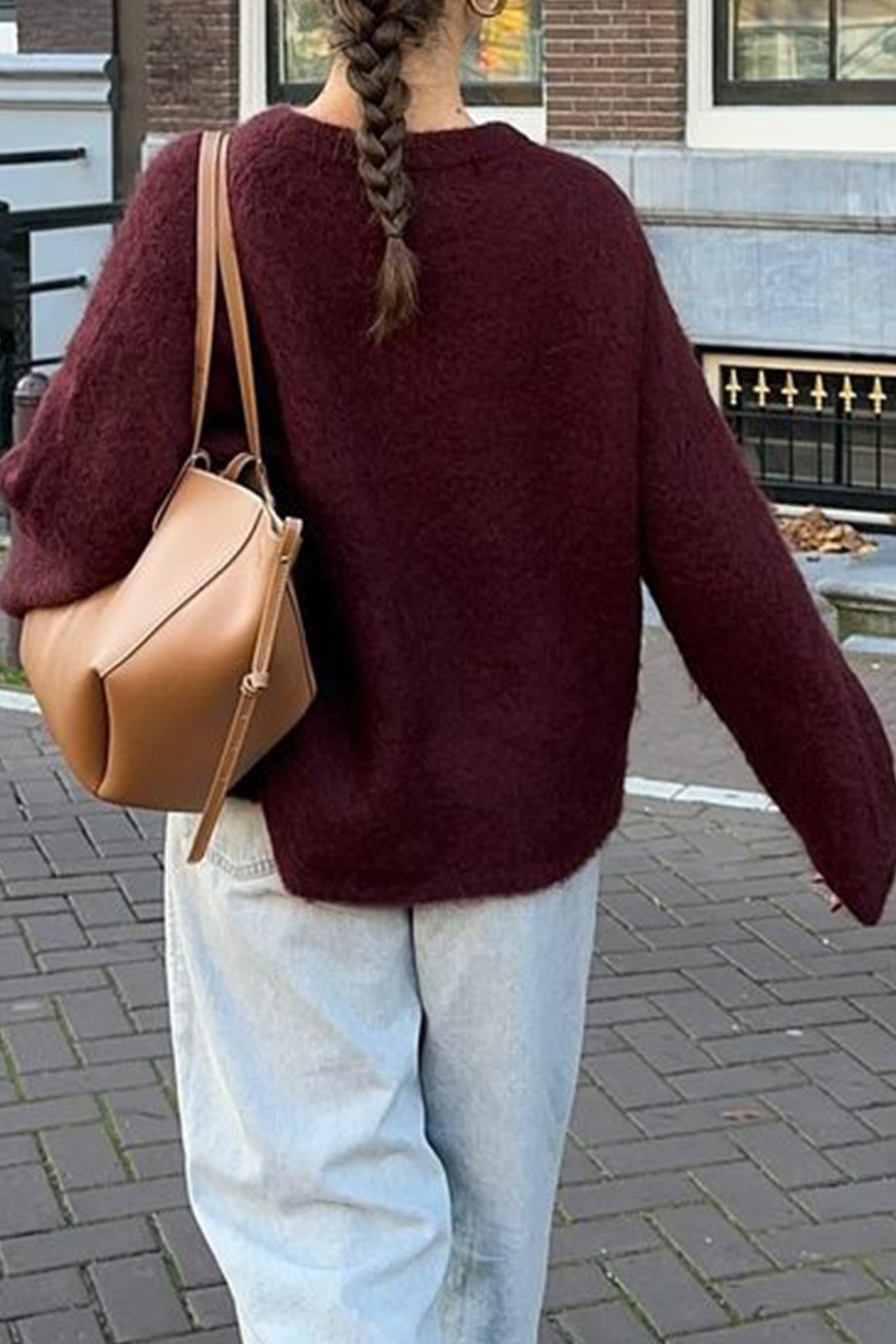 Angela Ribbed Knit Sweater