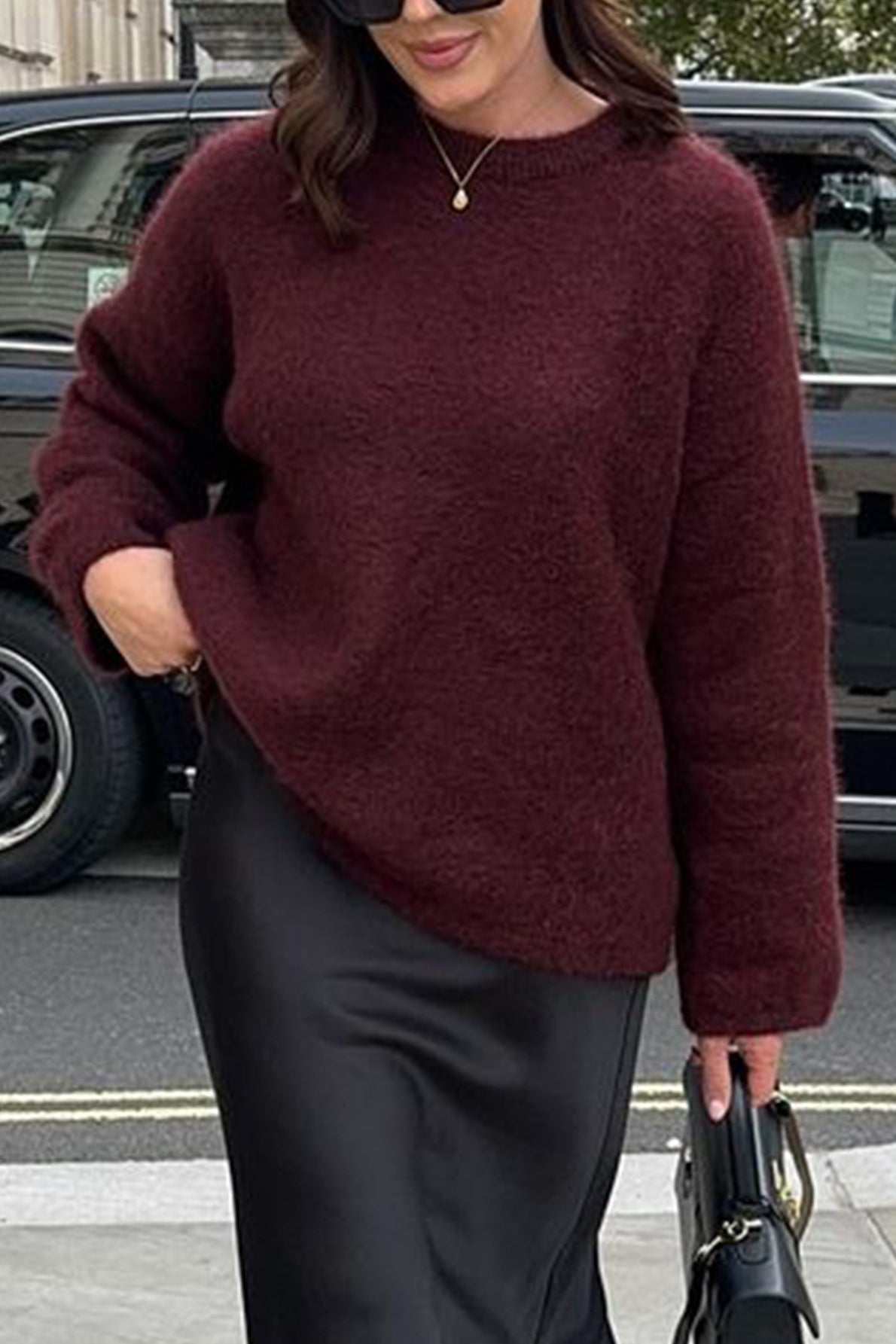 Angela Ribbed Knit Sweater