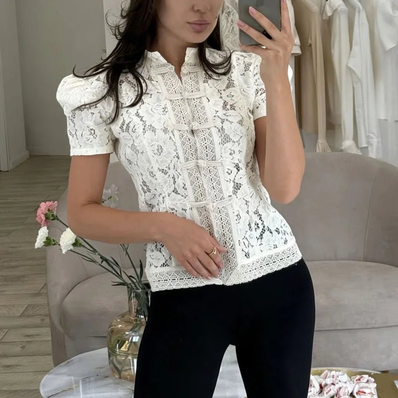 Brielle Lace Patchwork Cardigan