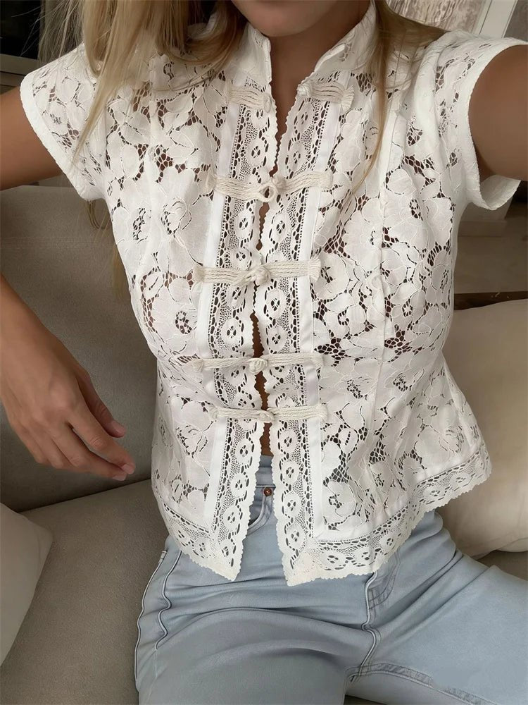 Brielle Lace Patchwork Cardigan