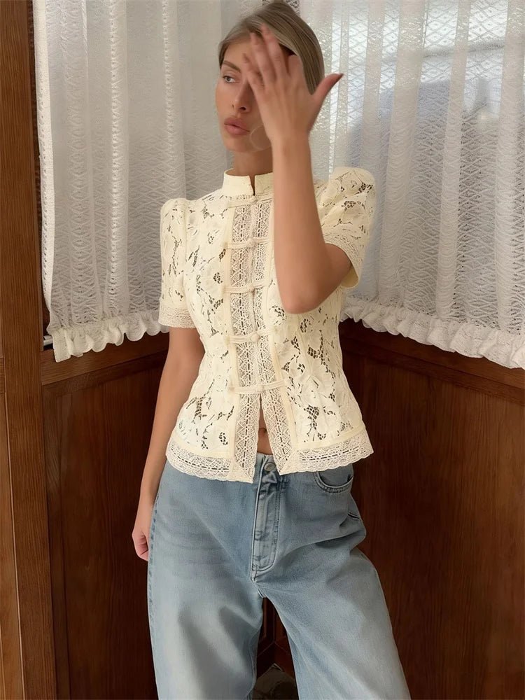Brielle Lace Patchwork Cardigan