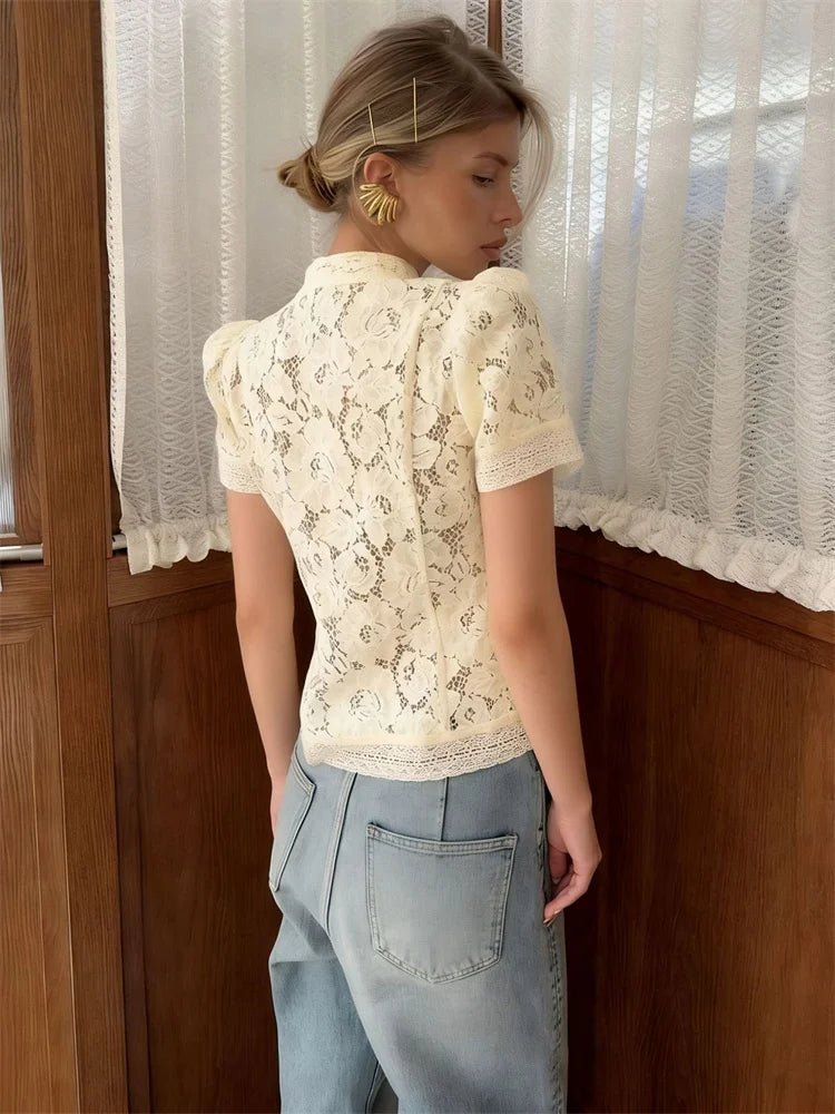 Brielle Lace Patchwork Cardigan