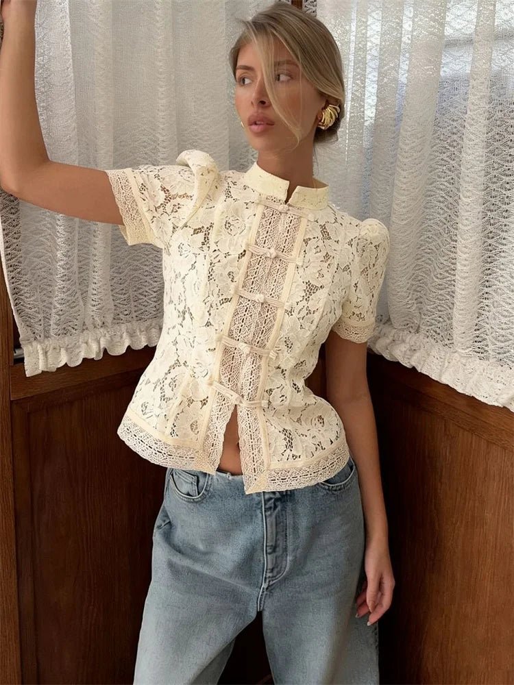 Brielle Lace Patchwork Cardigan