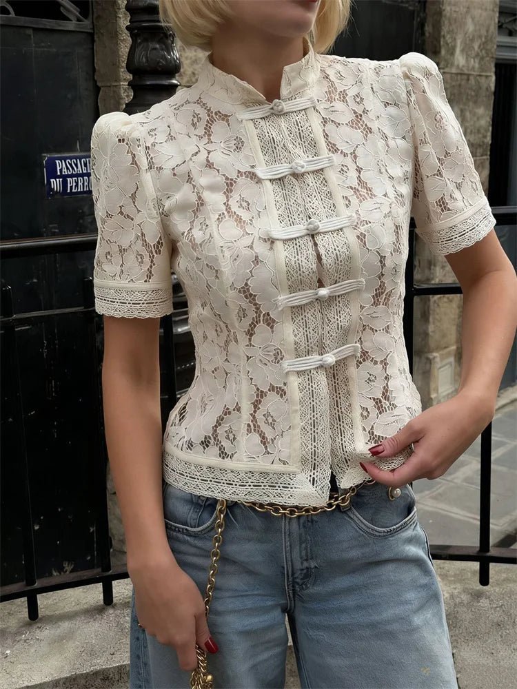 Brielle Lace Patchwork Cardigan