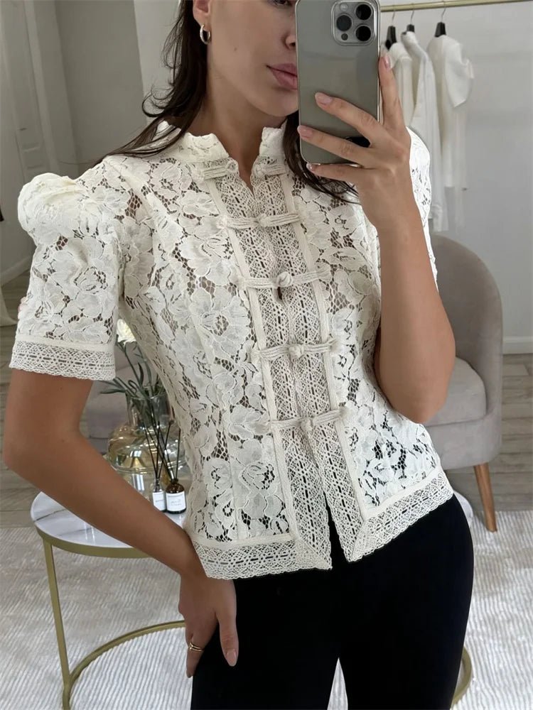 Brielle Lace Patchwork Cardigan