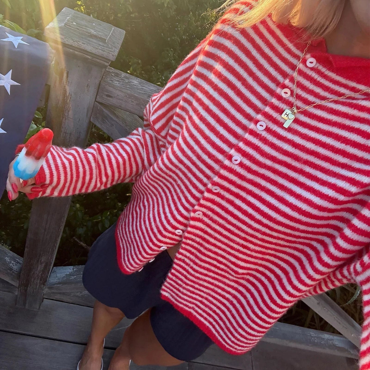 Sofia Striped Cardigan