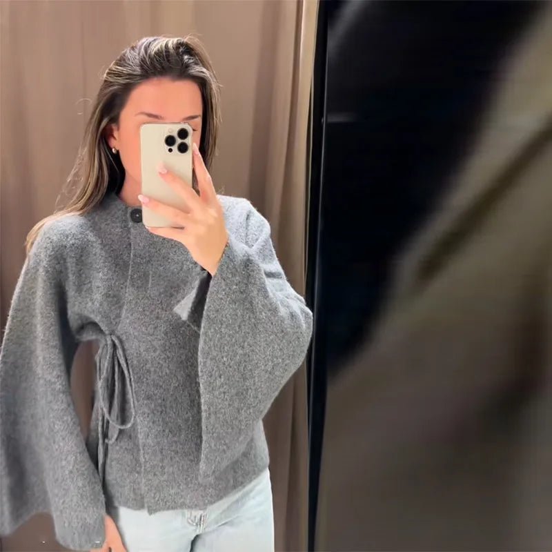 Suzette Slit Batwing Cardigan