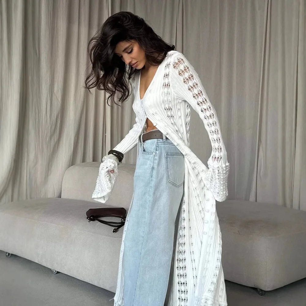 Elena Hollow Knitted Cardigan