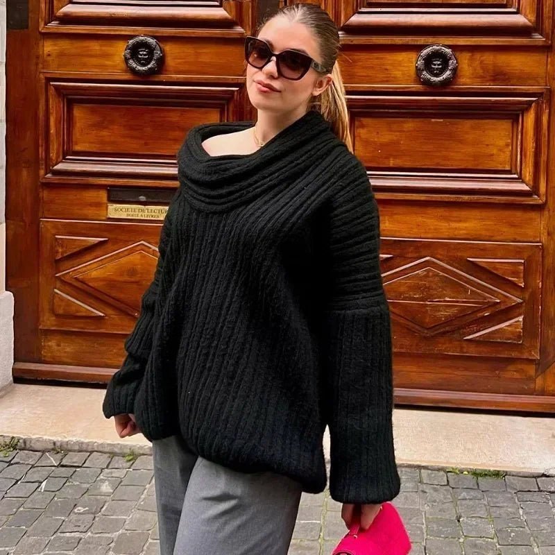 Aelwen Off-Shoulder Knit Sweater