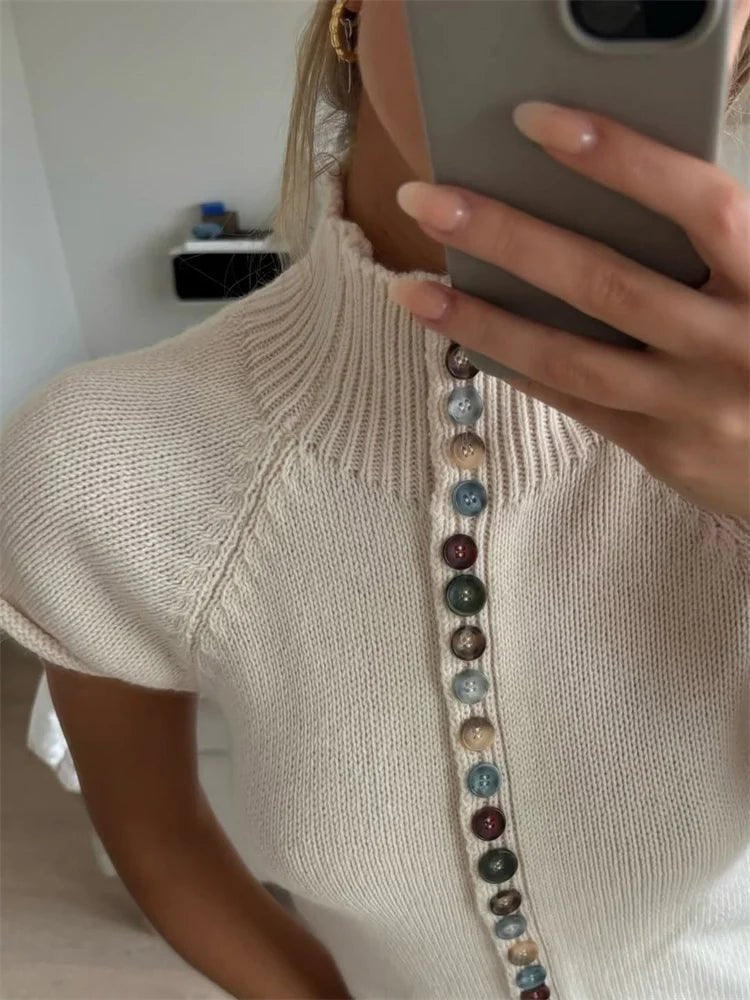 Nadia Ribbed Knit Cardigan Top
