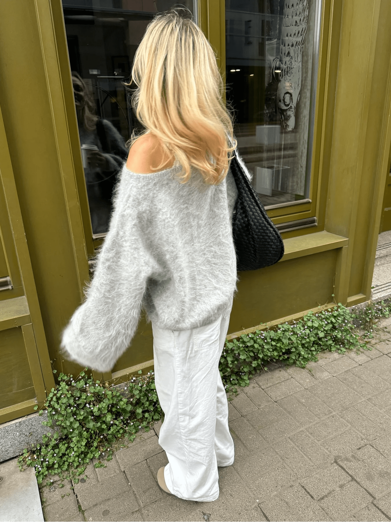 Meryl Off-Shoulder Soft Knit Sweater