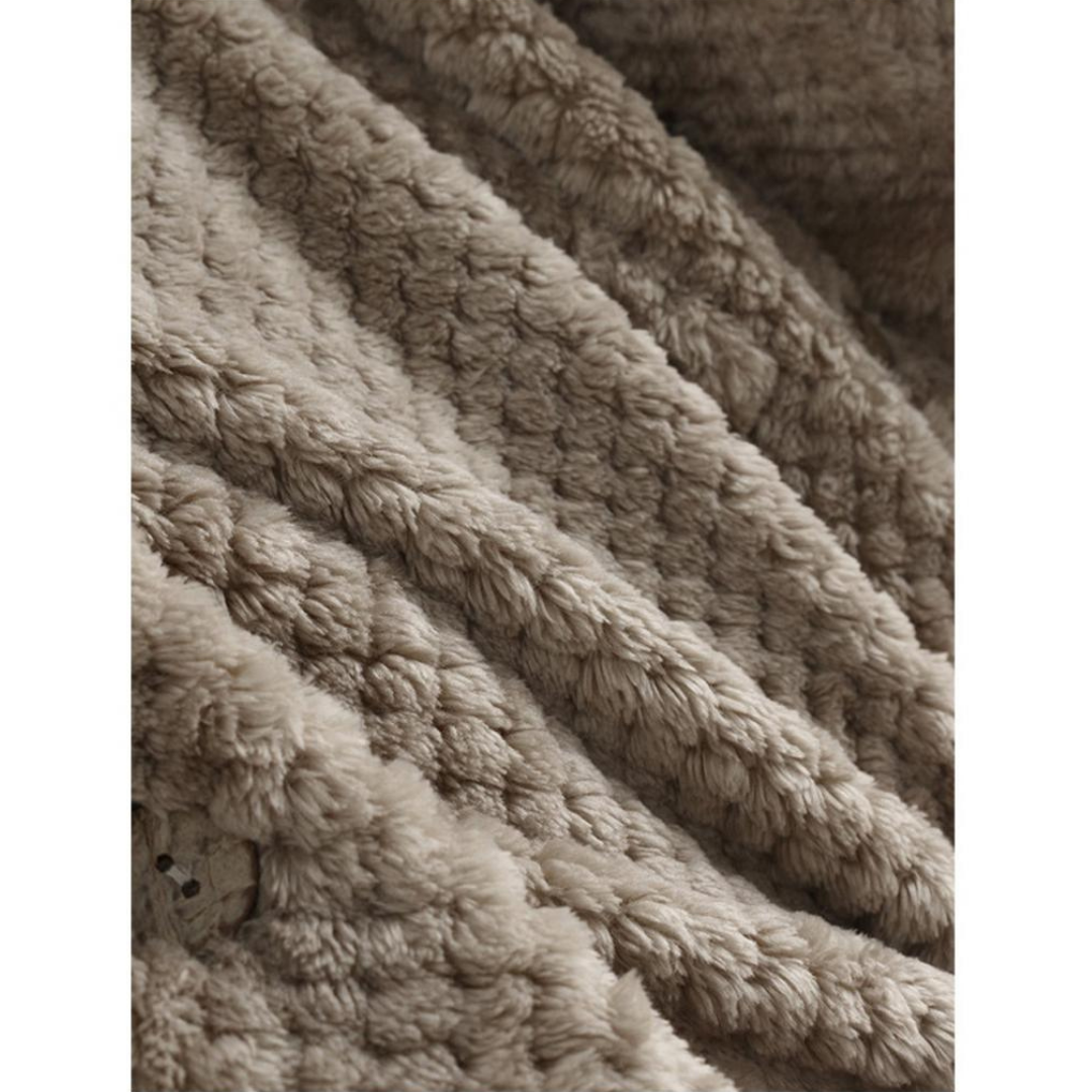 Women's Oversized Plush Fleece Hooded Cardigan Coat