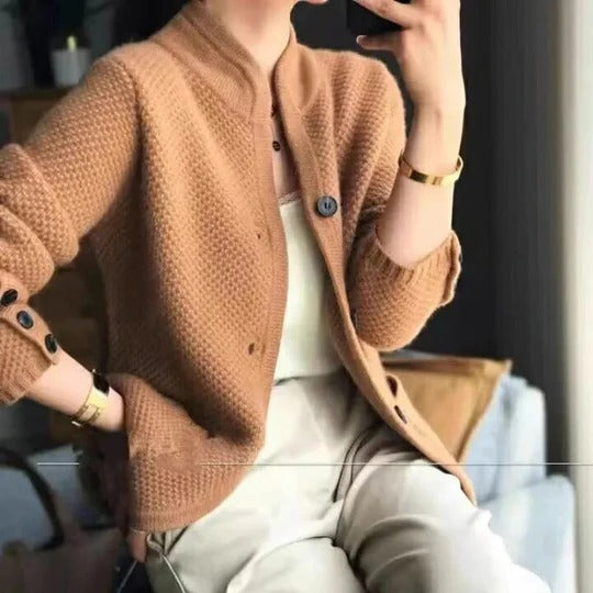 Women's Cardigan Knit Sweater Jacket Long Sleeve Outerwear