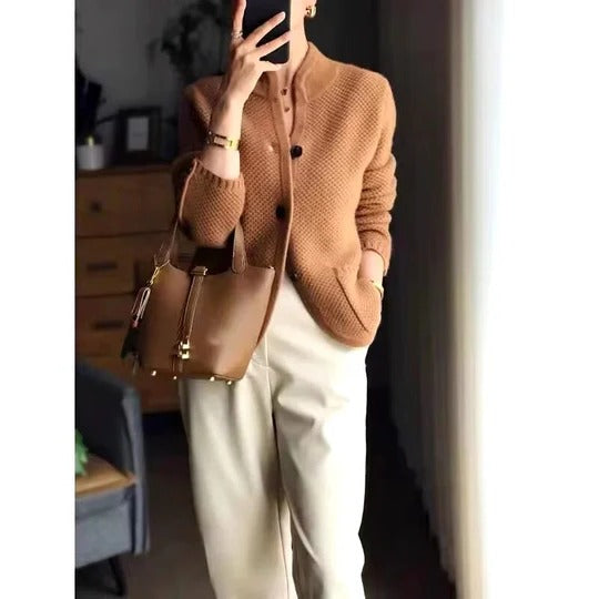 Women's Cardigan Knit Sweater Jacket Long Sleeve Outerwear