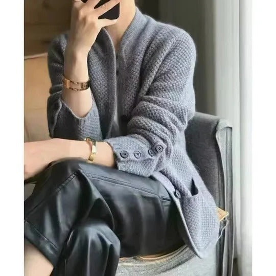 Women's Cardigan Knit Sweater Jacket Long Sleeve Outerwear