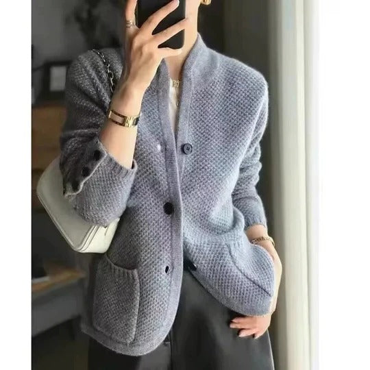 Women's Cardigan Knit Sweater Jacket Long Sleeve Outerwear