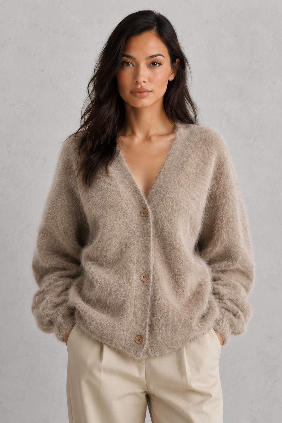 Women’s Button-Front Knit Cardigan for Casual & Everyday Wear